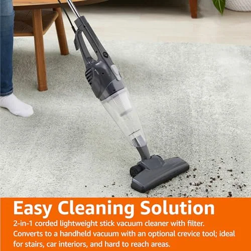 Amazon Basics 2 in 1 corded stick vacuum, view 5