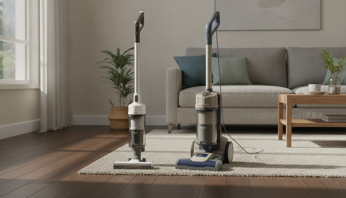 A stick vacuum can replace an upright, but only in the right home