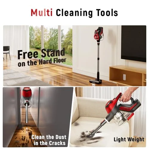 Curvymoontech DB5 cordless vacuum, view 4