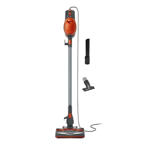 Shark Rocket Ultra-Light Corded Bagless Vacuum for Carpet and Hard Floor Cleaning with Swivel Steering (HV301), Gray/Orange