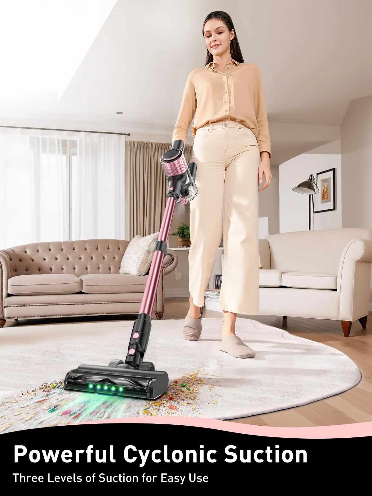VICEASE cordless vacuum, view 3