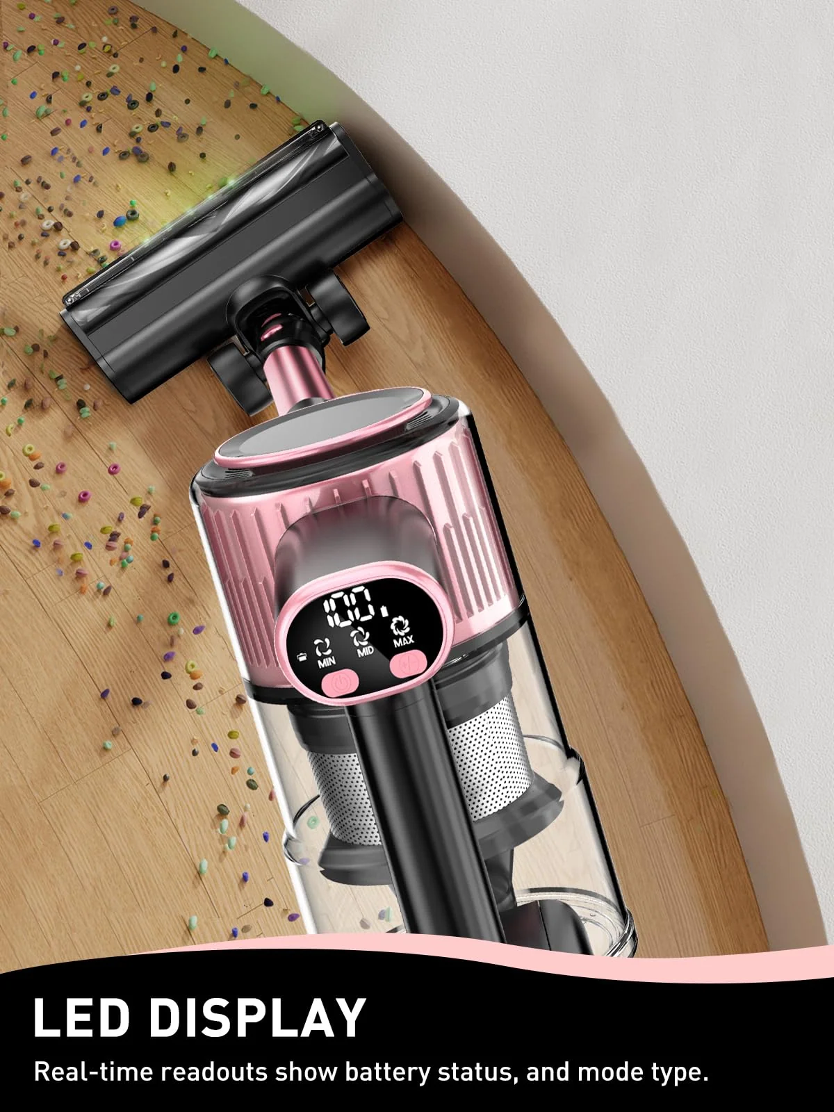 VICEASE cordless vacuum, view 4